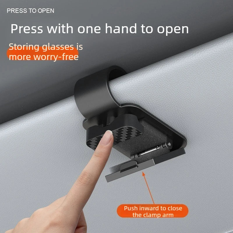 New Car Glasses Clip Sun Visor Sunglasses Holder Auto Interior Storage Organizer Car Interior Storage Automotive Supplies