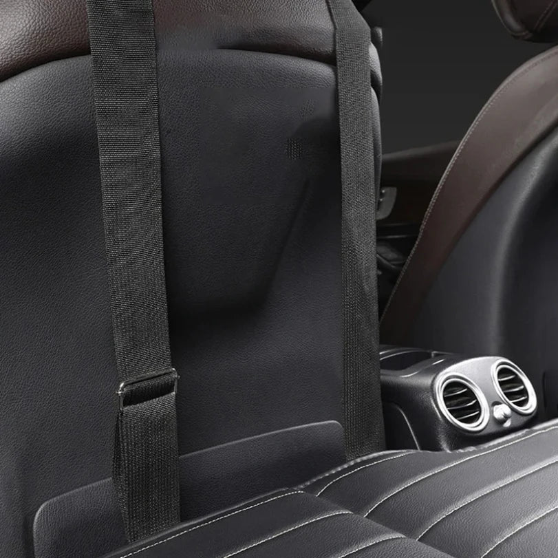 Car Travel Bed for Rear Seat Foldable Sleeping Pad for Car Traveling Wear-Resistant PU Travel Mattress for Suv Sedan