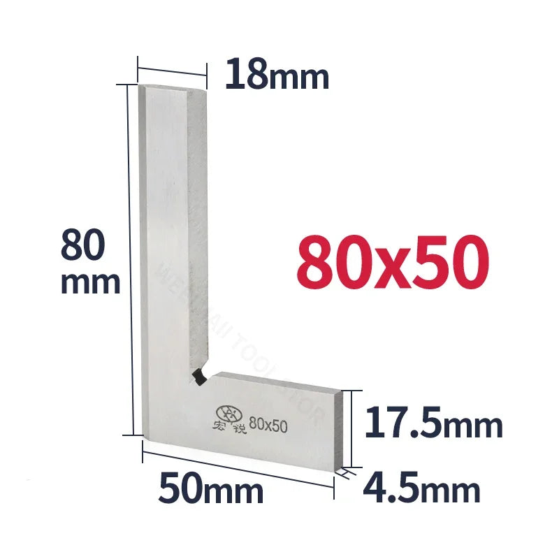 90 Degree Knife Edge Square Ruler Measuring Multi Angle Bladed Try Square Angle Ruler L-shaped Ruler Set Squads Gauge Tool