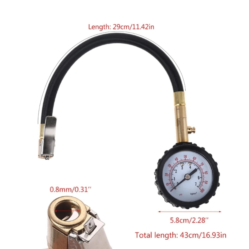 Professional Rapid Air Down Tire Deflator Pressure Gauge Tire Air Down Tool