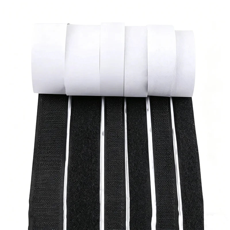 1-10M Strong Self Adhesive Hook and Loop Tape Heavy Duty Sticky Back Nylon Velcros Fastener Strip for Car, Home Office DIY Craft