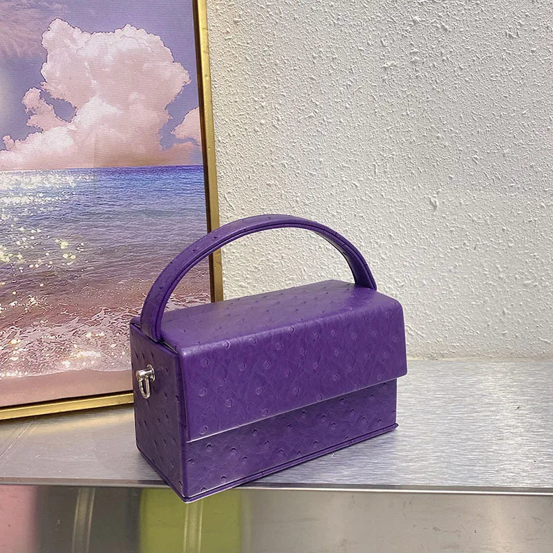 Women's Handbag Luxury Designer Box Shape Shoulder Bag Chain Messenger Flap Girl Fashion Crossbody Square Bag