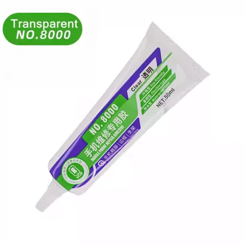 NO.7000 Black Soft Adhesive NO.7000 Computer Cell Phone Touch Screen Repair Frame Anti-vibration Universal Glue 50ML