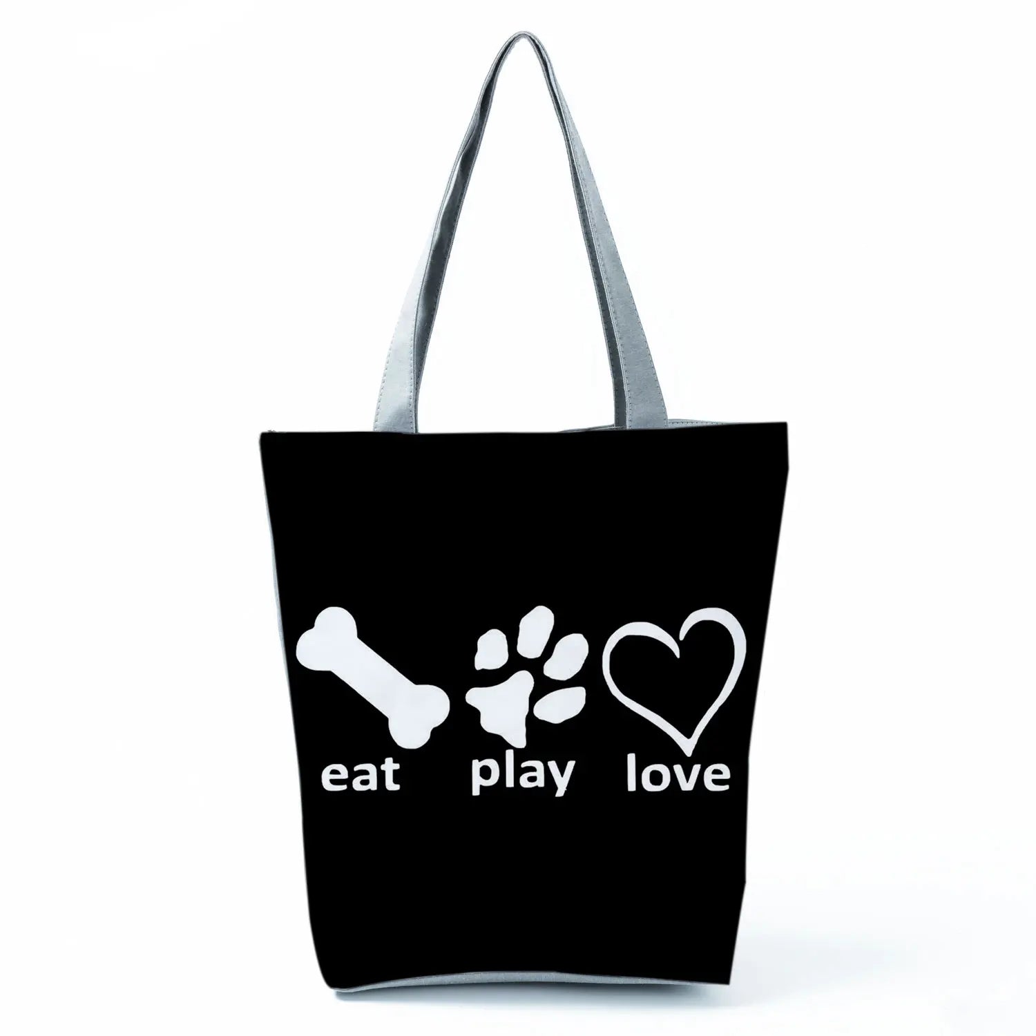 Fashion Dogs Paws Handbags Printed Love Dogs Shopping Bag Casual Women Shoulder Bag Summer Kawaii Female Tote Travel Beach Bag