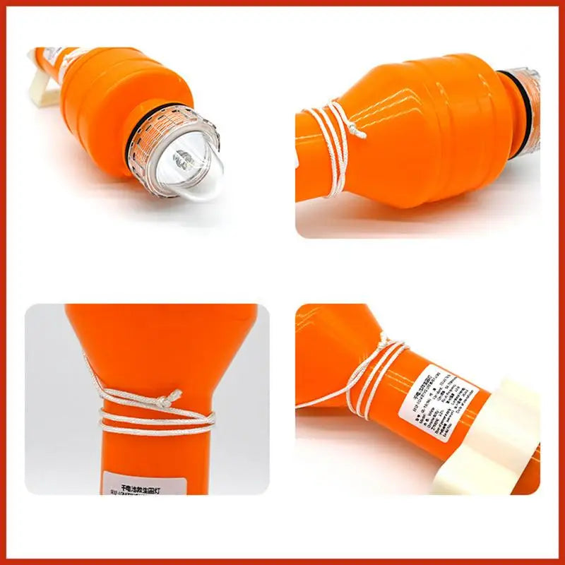 Lifebuoy LED Light Boat Flares High-visibility Flashing Self Lighting Warning Lamp Offshore Position Lights For Kayaking Fishing