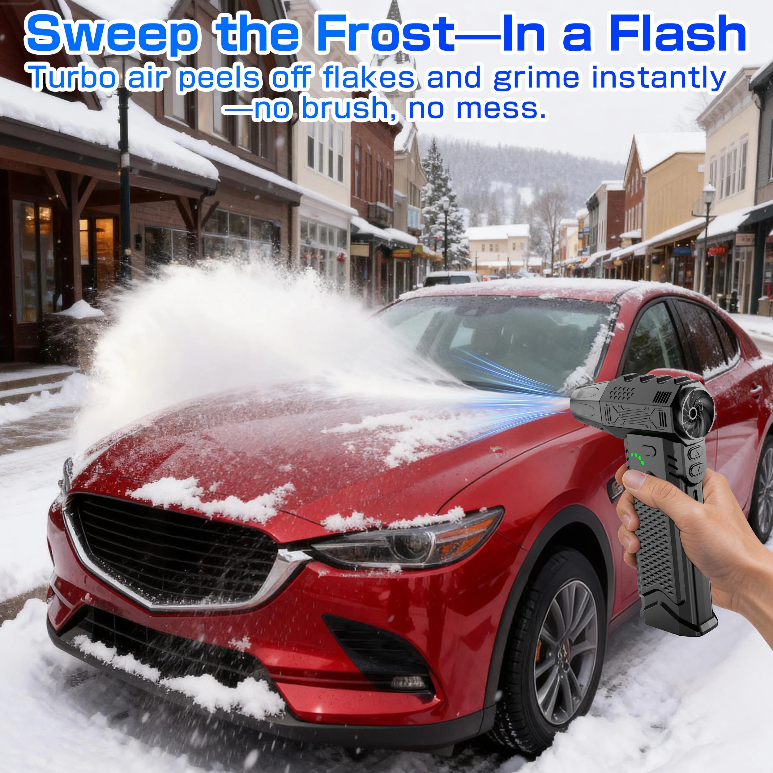 Car Vacuum Cleaner Violent Jet Fan Blower Turbo Fan Cleaning Blowing Tools Hair Dryer Family Electric Air Duster Auto Accessories Dust Collector Outdoors Portable 150000RPM