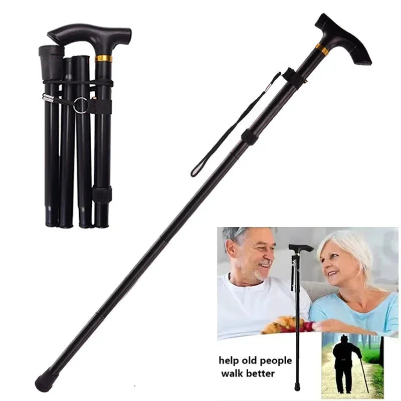 Foldable Ultralight Trekking Poles Telescopic Alpenstock Walking Sticks for Outdoor Hiking Camping Nordic Walking