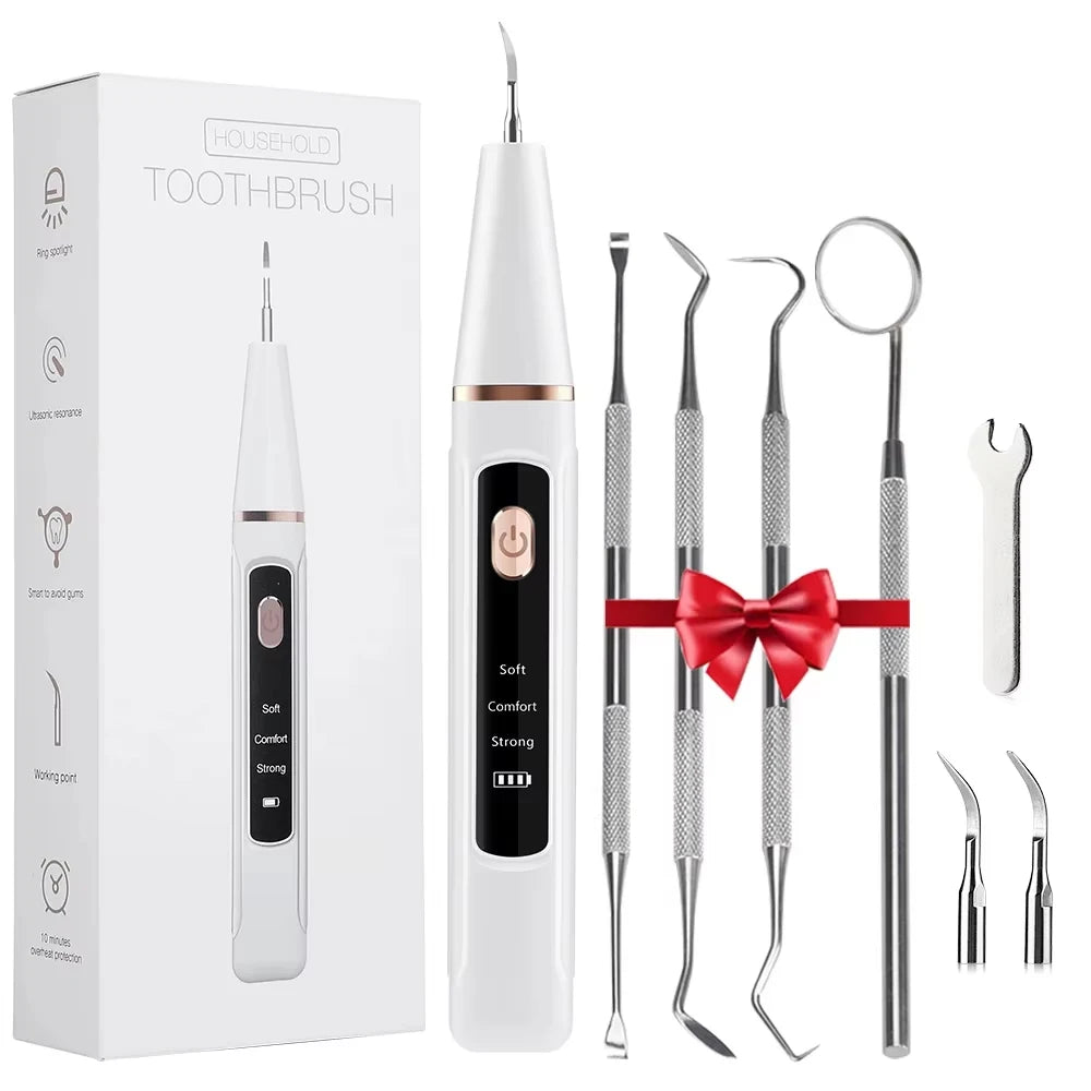 Ultrasonic Dental Scaler Scaler Tooth Cleaner Dental Stone Removal Electric Sonic Plaque Remover for Teeth Stain Tartar