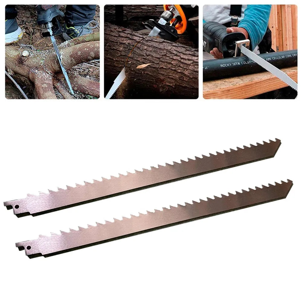 2pc S1211K 300mm Reciprocating Saw Blades Stainless Steel Wood Pruning Saw Blade For Plastic Pipe Metal Cutting Tools Silver