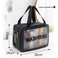 Waterproof Large Capacity Cosmetic Bag Separate Wet And Dry Travel Toiletry Storage Bag Portable Shower Makeup Storage Bag