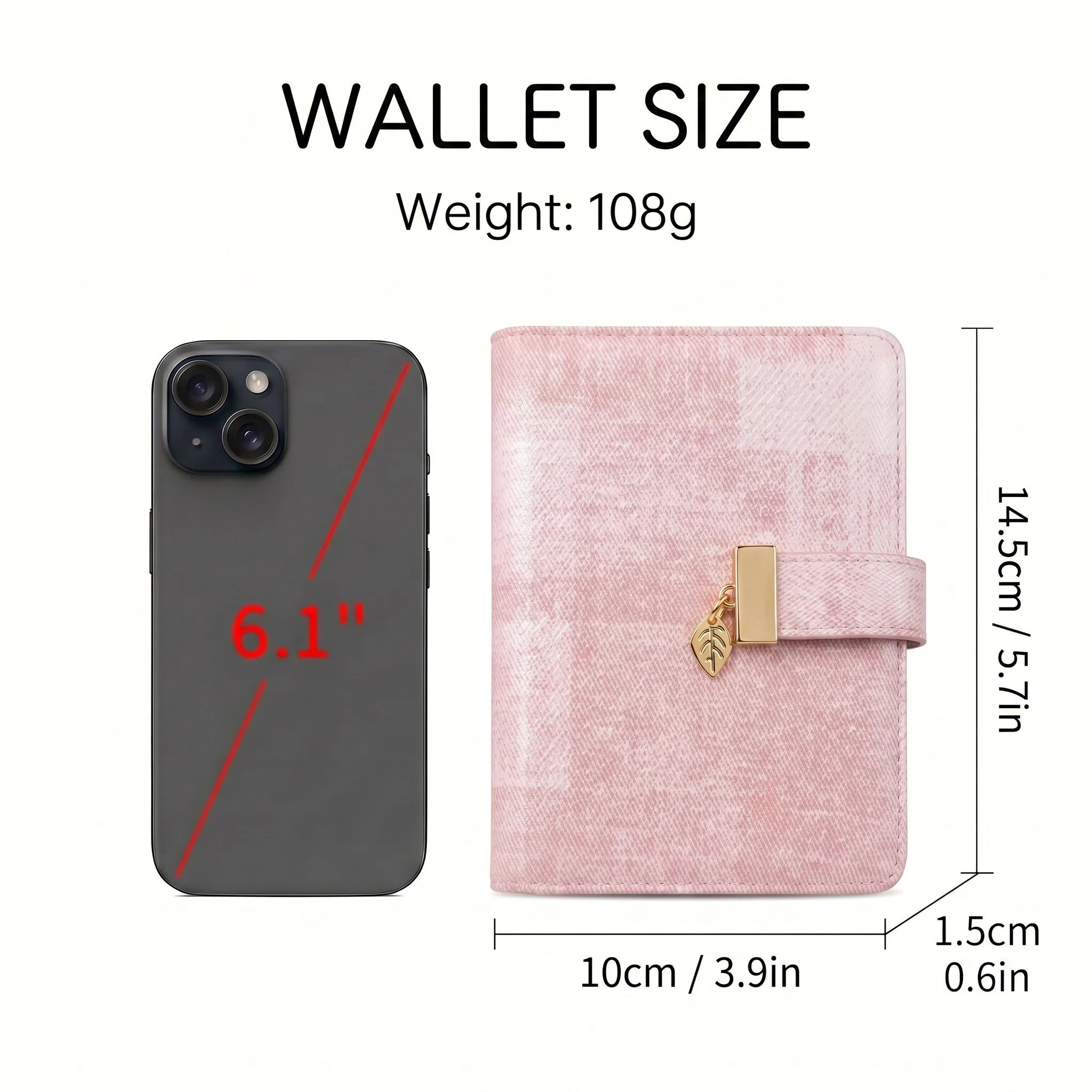 Pomelo Best Pink Plaid RFID Blocking Passport Cover Multi Card Slot Travel Wallet for Women