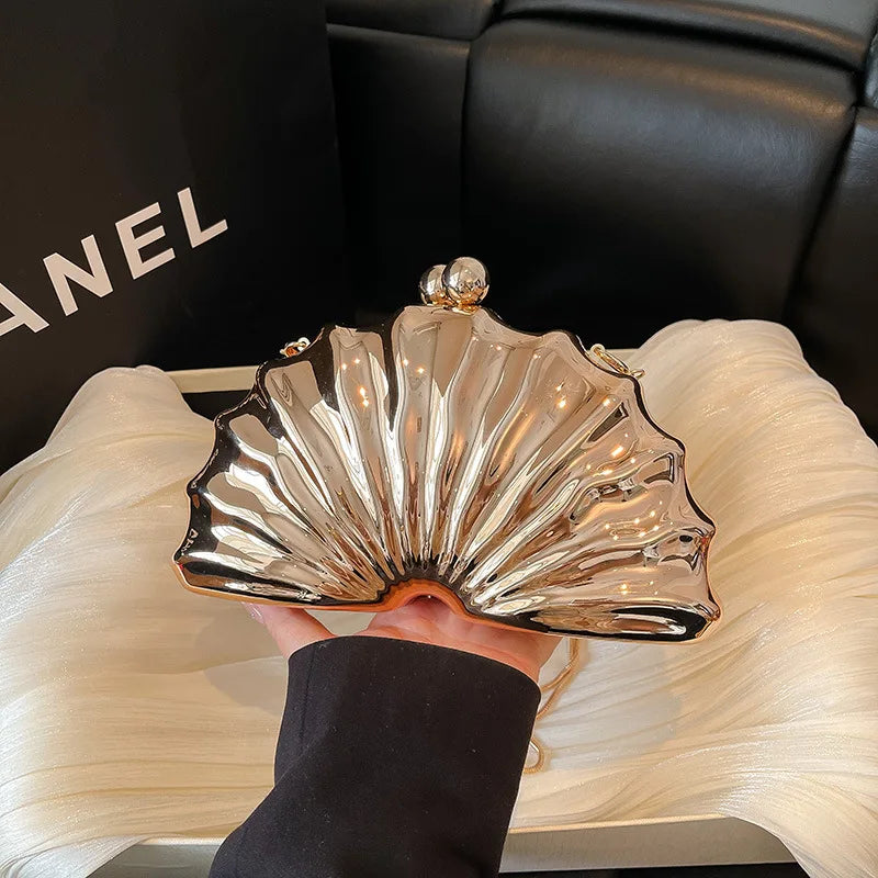 New creative exquisite shell acrylic women's bag fashion dinner clutch bag trendy shoulder oblique span bag bags
