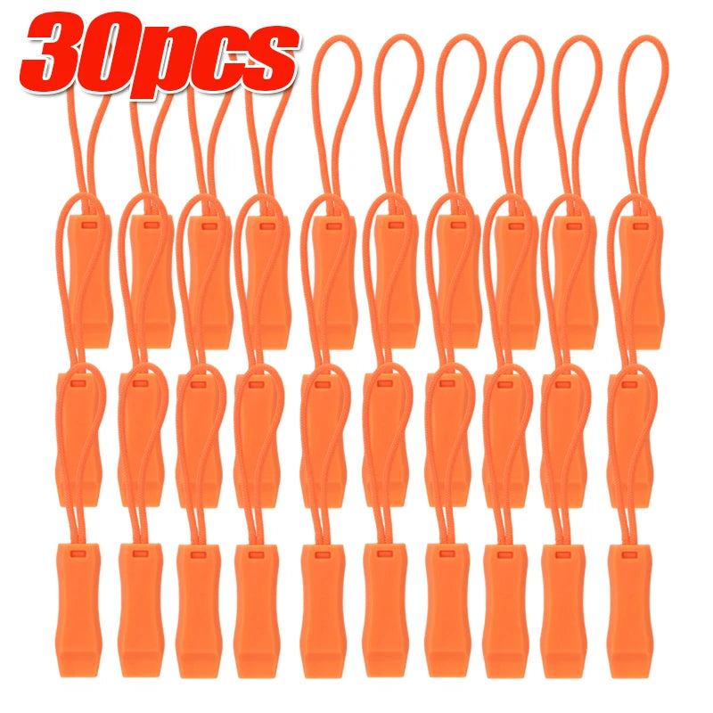 Outdoor Survival Whistle Camping Hiking Rescue Emergency Whistle Diving Football Basketball Match Whistle Anti Loss Clip 1-50pcs
