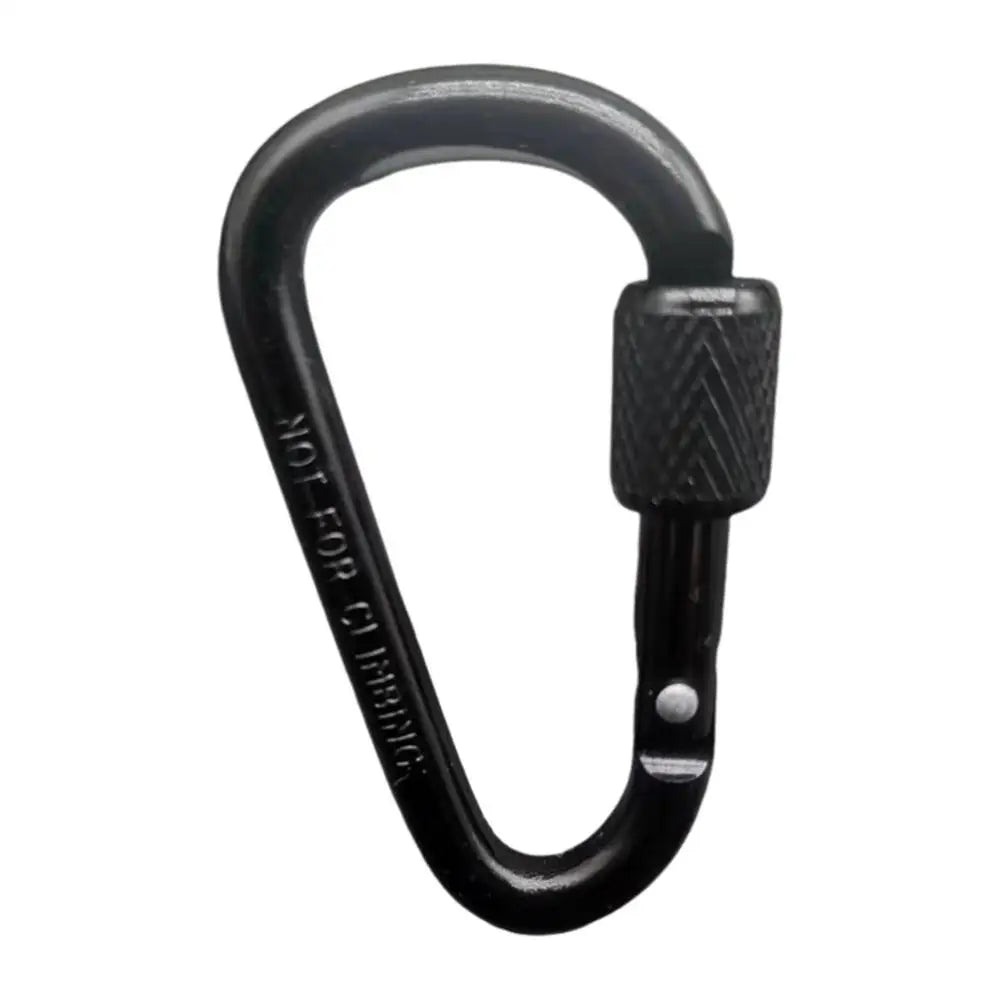5pcs Outdoor Rock Climbing D-Ring Quickdraw Keyring Hook Aluminum Alloy Rope Tensioner Camping and Hiking Hook