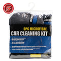 9-Piece Set Of Car And Motorcycle Cleaning Wipes Home Wash Gloves Car Wash Towels Cleaning Cloths Waxing Sponges Wheel Brushes