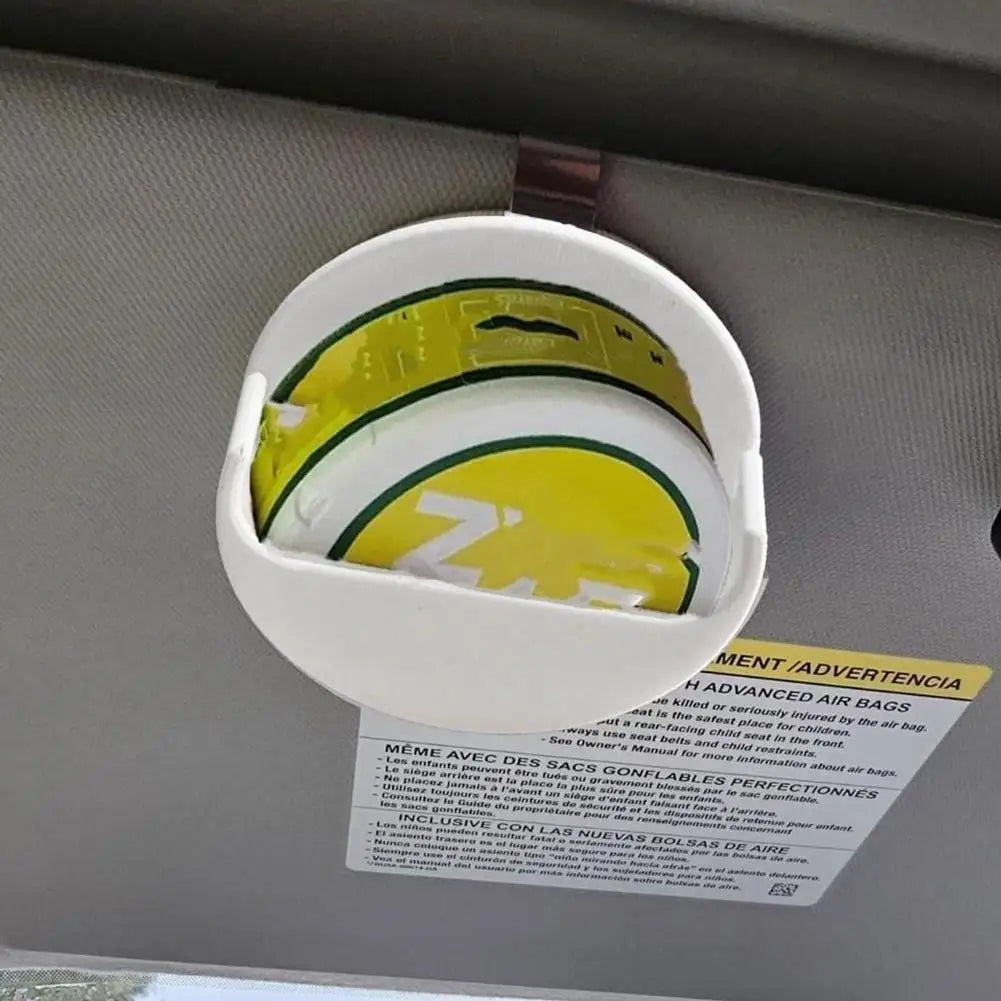 Plastic Car Visor Clip  For ZYN Cans Holder, most car visors Travel Dip Can Storage Box for All Vehicles
