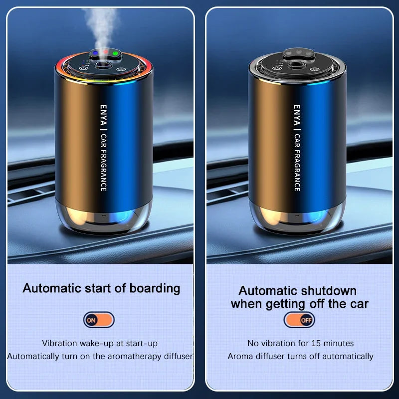 Car Air Freshener 3 Color Essential Oil Fragrance Diffuser Smell Distributor USB Rechargeable Aromatherapy Scent Air Refresher