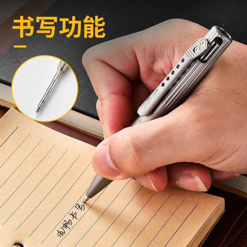EDC Titanium Alloy Pen With Collection Writing Multi-functional Portable Outdoor EDC Tools