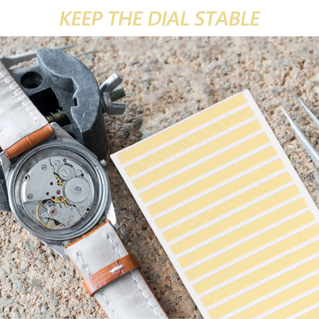 4 Sheets Watch Dial Stickers Double Watchmaker Strong Adhesive Dots Watch Repair Pad Dial Repair Fixing Longlasting Sticky