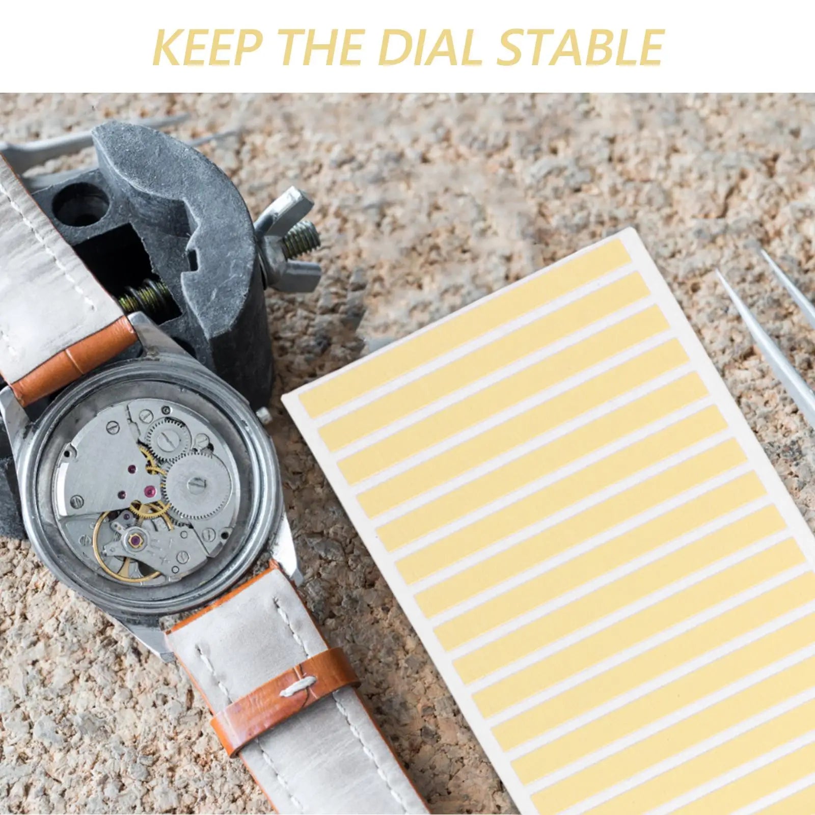 4 Sheets Watch Dial Stickers Double Watchmaker Strong Adhesive Dots Watch Repair Pad Dial Repair Fixing Longlasting Sticky