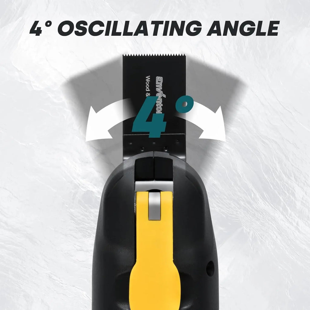 Enventor 20V Cordless Oscillating Multi Tool, Brushless Oscillating Saw with 28PCS Accessories, Fast Charger, 6 Variable Speeds, 4° Oscillation Angle for Scraping, Sanding