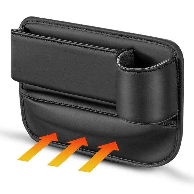 For Chevrolet Equinox GMT172 Camaro Spark 2010~2017 Car Interior Seat Gap Storage Box With Cup Holder Organizer Case Accessories