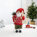 Santa Claus Decorations, Standing Christmas Santa Claus Figurine Figure Decor Christmas Sock and Gifts Bag Christmas Decoration