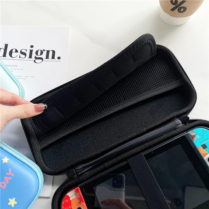 Cartoon Anime Storage Bag For Nintendo Switch Oled Game Console Case Travel Carrying Handbag JonCon Protective Cover Accessories