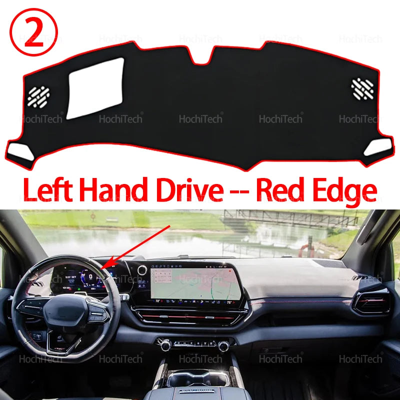 For Chevrolet Silverado EV GMC Sierra EV 2023 2024 2025-Present Dashboard Cover Anti-Slip Mat Protect Pad Sunshade Carpet Rug