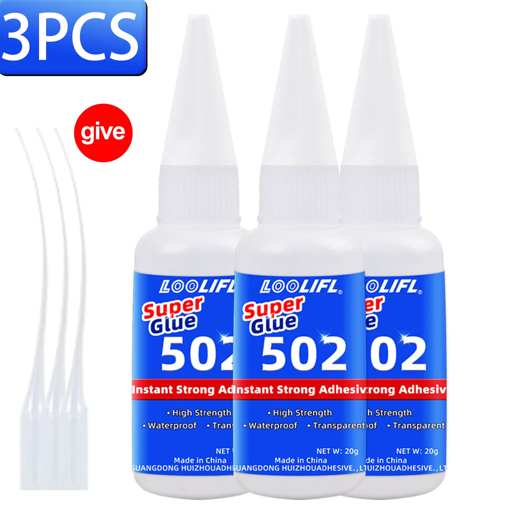 1-8Pcs 502 Strong Glue, Cyanoacrylate Glue, 10 Seconds Bonding, Suitable for Wood, Plastic, Ceramics, Metal, All-Round Bonding Tools