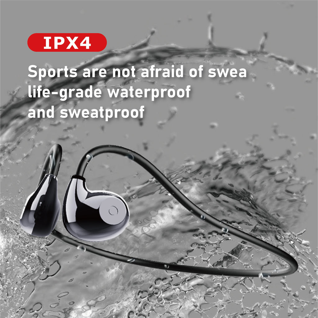Hileo Bone Conduction Headphones Bluetooth 5.2 Wireless Not In-Ear Headset IPX5 Waterproof Sport Earphones Lightweight Ear Hook