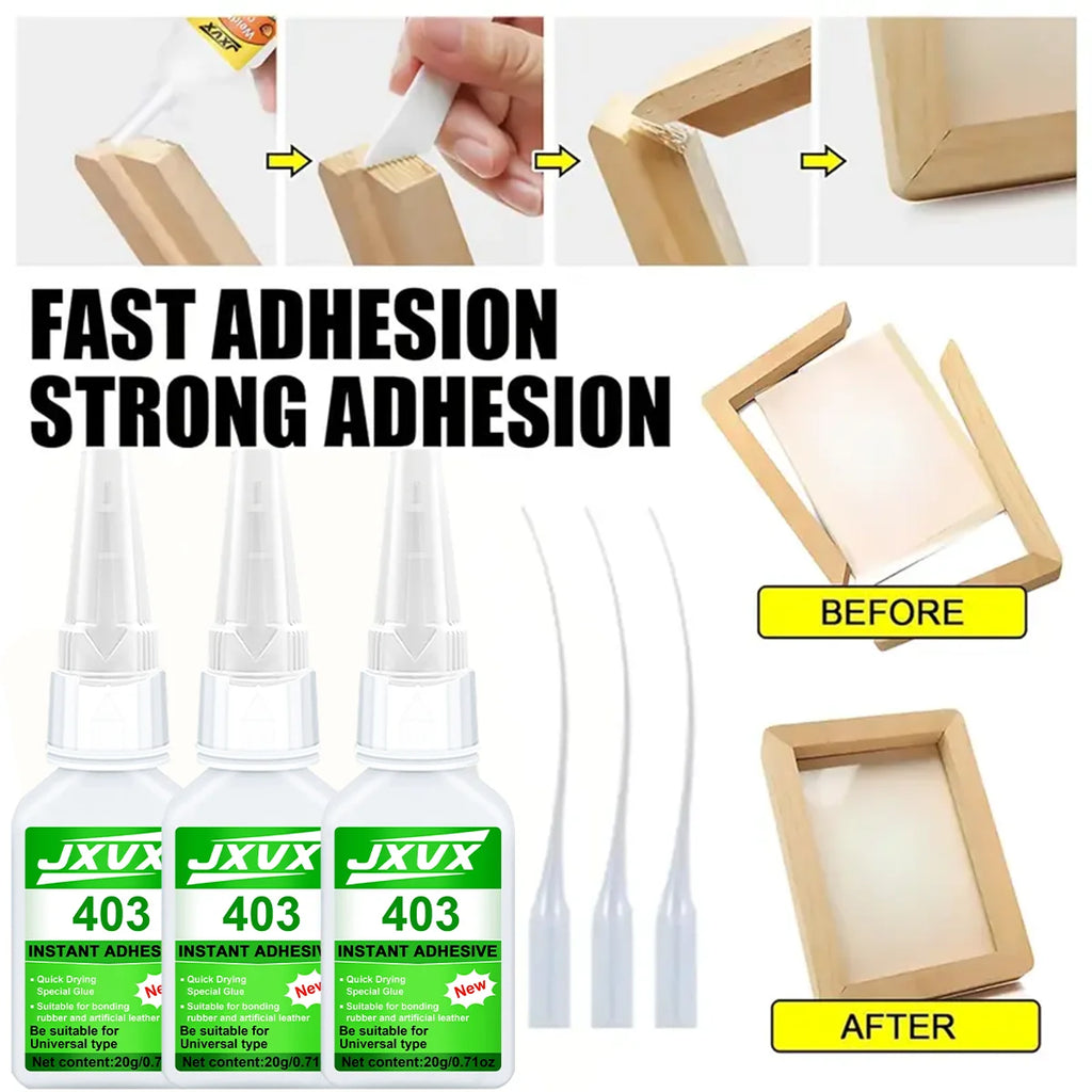 Super Glue All-Purpose Liquid 20g-Transparent fast-drying AC adhesive for metal, plastic, wood, ceramics, glass and DIY restoration, the strongest adhesive for metal and plastic, easy to use.