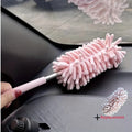 Mini Car Dust Brush - Extendable, Bendable Ultrafine Fiber Cleaning Tool for Home & Car Interior - Polyester Fiber Material