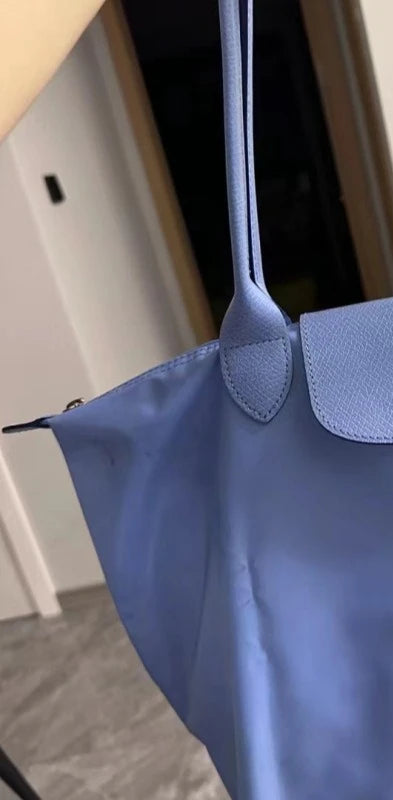 2026 Lightweight Foldable Nylon Shoulder Bag Ladies Water Resistant Shopping Tote Bag Large Handbag for Travel Daily Office
