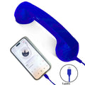 Retro Phone Handset with Radiation Protection-Modern USB-C Vintage Receiver for iPhone & Android Enhances Call Clarity & Safety
