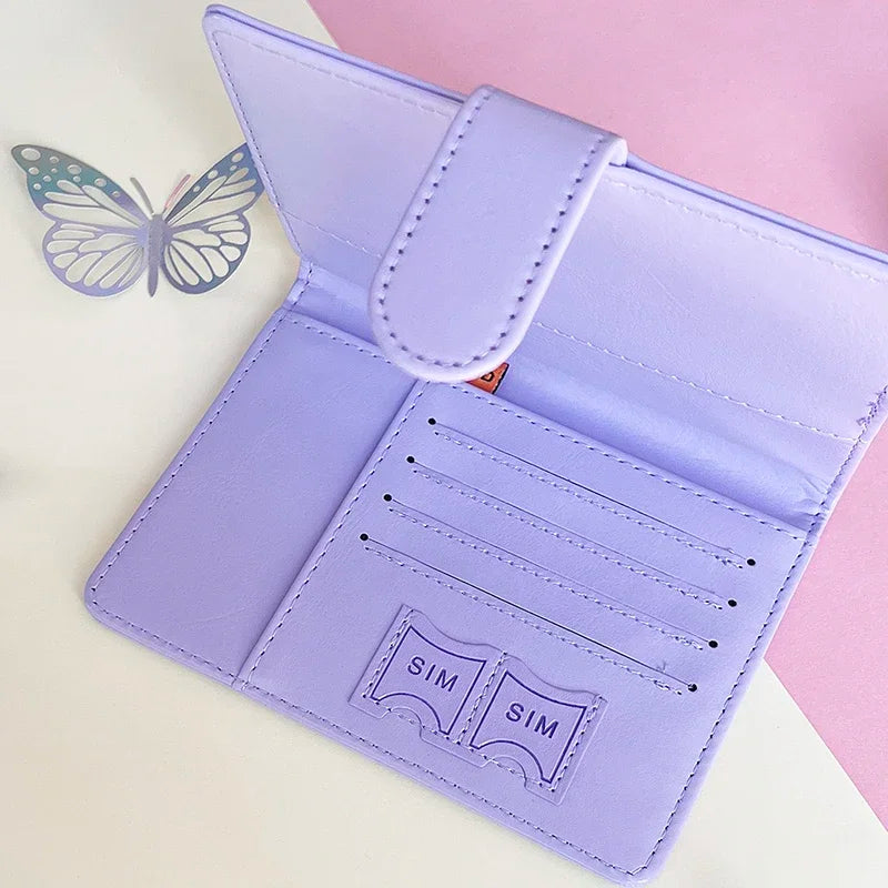 Unisex Passport Cover Women Men Passport Credit Card Holder Case PU Leather Business Card Passport Wallet Travel Purse