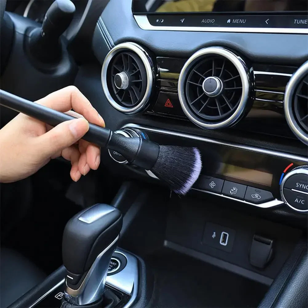 Scratch Free Car Detailing Brush Soft Bristle Ergonomic Handle Auto Interior Clean Tool For Dashboard Air Vent Seat