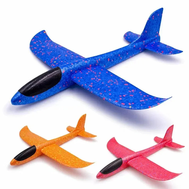 18.9" Large Foam Airplane Toys - Hand Throwing Glider Outdoor Flying Toys for Kids Birthday Gifts Sport Party Favors