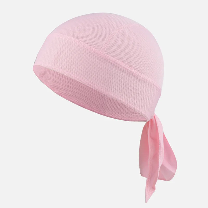 Sweat Wicking Cycling Headscarf Men Breathable Running Hiking Helmet Cover Elastic Bandana Comfortable Climbing Pirate Hat