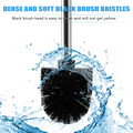 A64E Replacement Stainless Steel WC Bathroom Cleaning Toilet Brush Black Head