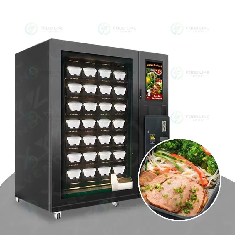 Customized Lunch Box Vending Machine Commercial Food Vending Locker Smart Automatic Meal Cabinet Self Service Catering