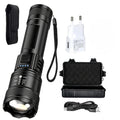 Super Bright Flashlight USB Rechargeable LED Long Range Tactical Torch Outdoor Waterproof Emergency Camping Fishing Lantern