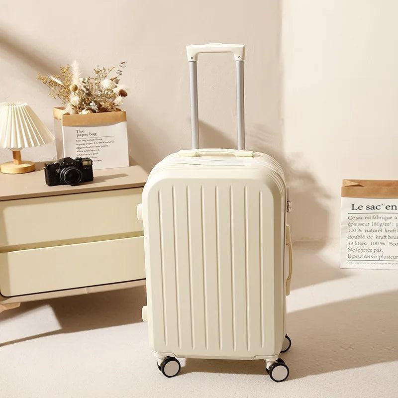 Luggage 18 inch small fresh suitcase with high aesthetic value women's small lightweight swivel wheel travel suitcase password