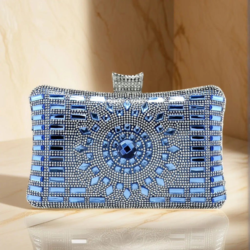 Acrylic Women Evening Bag Diamonds Purse Handbags Chain Shoulder Wedding Party Evening Clutches Messenger Bag Christmas