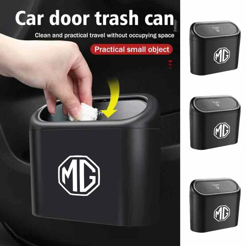 Car Door Trash Can Garbage Case Waste Tools Storage Box Accessories For Morris Garages MG 3 5 6 7 HS ZS GS Hector TF GT ZR RX5
