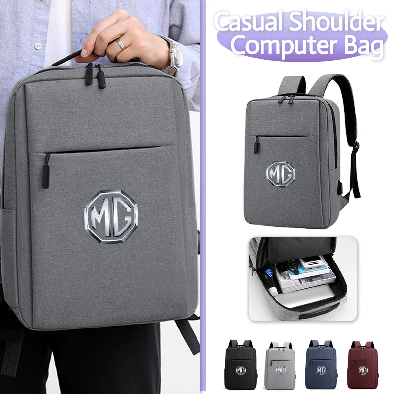 Car Laptop Pouch Men's Shoulder Bag Business Backpack Accessories For Morris Garages MG 6 3 5 7 TF ZR ZS HS GS GT Hector RX5