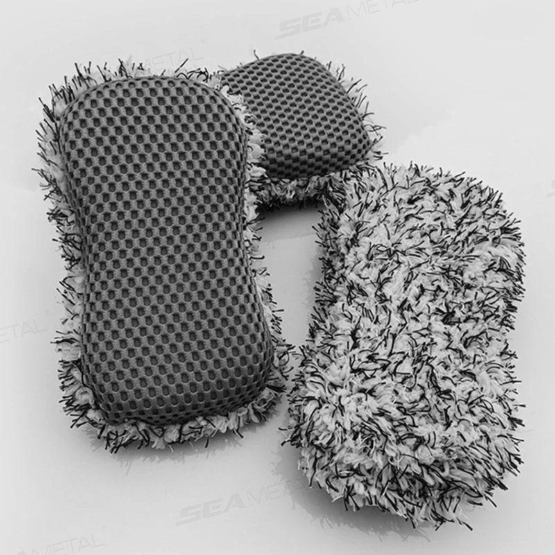 SEAMETAL Car Wash Sponge Microfiber Car Wash Sponge 8-shaped Sponge Super Absorbent Car Maintenance Car Wash Tools
