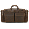 Big Capacity Leather Baggage Bag For Men Male Travel Bag Duffle Bags Weekender Bags On Luggage Over Night Handbags For Man