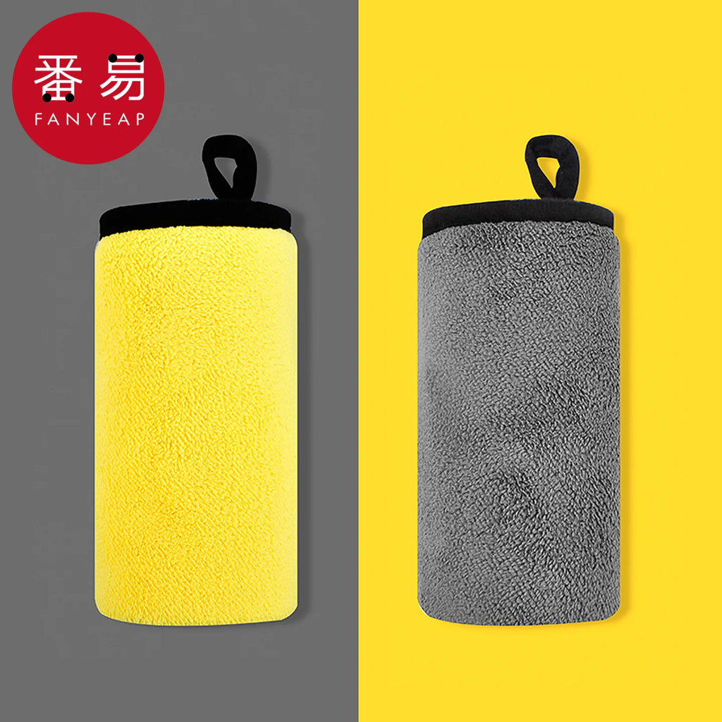 Car wash towel A1-Car absorbent interior glass car towel does not shed hair Double-sided rag in the car