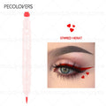 1PC Liquid Eyeliner Stamp - Waterproof, Slim Gel Felt Tip with Heart, Star, Triangle & Flower Shapes for Creative Eye Makeup